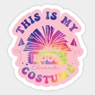 This Is My Book Character Costume Sticker